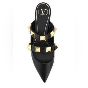Valentino Roman Stud Leather Flat